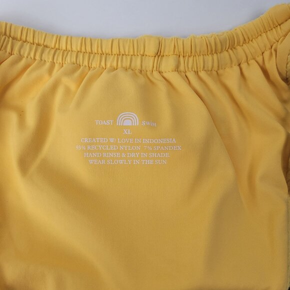 Free People Toast Swim Signature Tunnel Bottom Sunset Rib Sz XL NWT - Picture 3 of 3